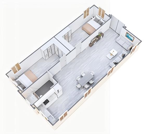 Expandable Breathable Steel Container-Mounted Movable House for Office Building and Apartment Use
