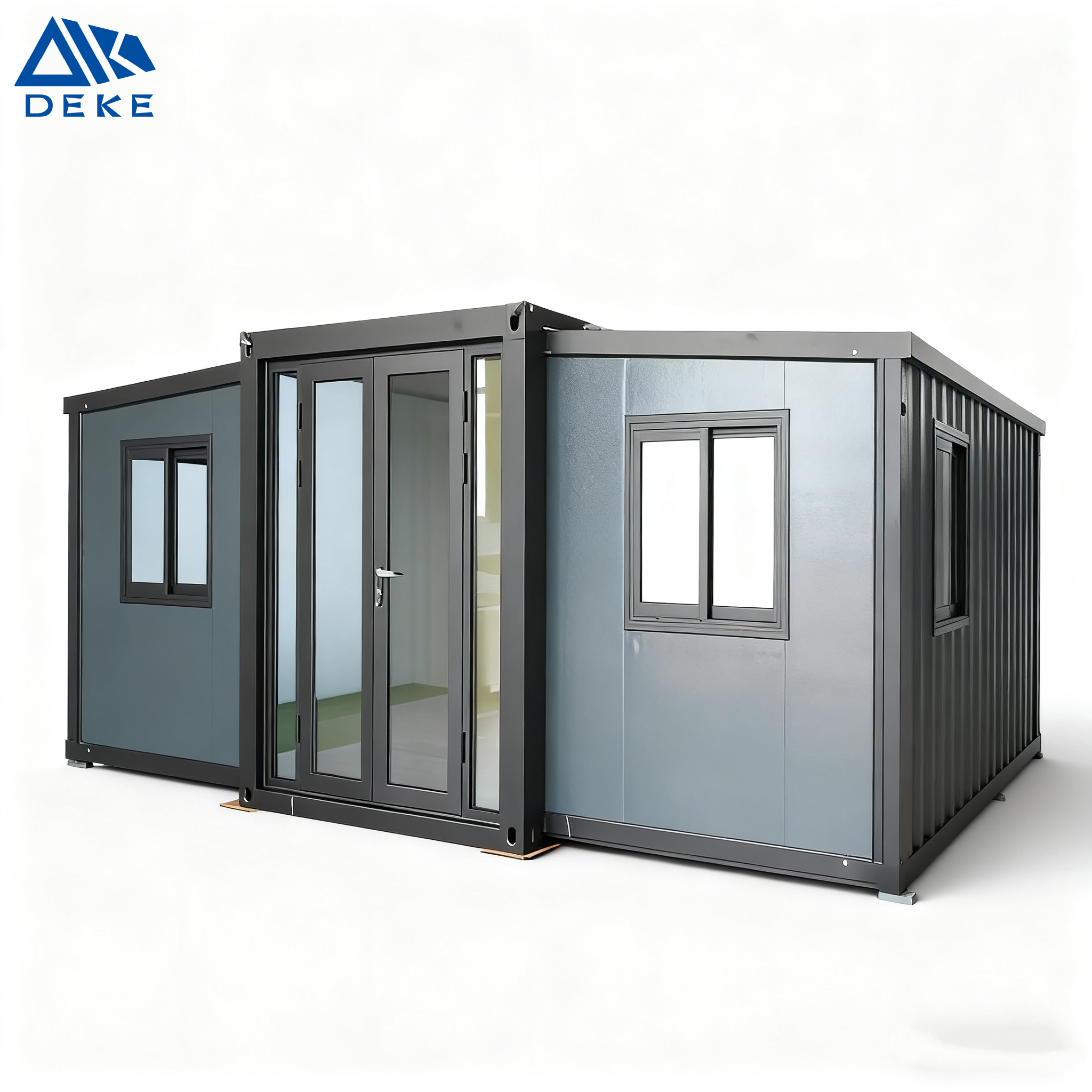 Ready-Made Expandable Container House Portable Mobile Tiny Home 2-3 Bedrooms Prefab for Villa Mobile Sandwich Panel Steel