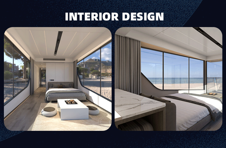 Luxury Prefabricated Modular Tiny Commercial Space Mobile Modern Capsule House Airship Pod Capsule Room for Living Resort