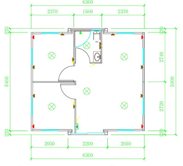 Modern 20 FT Expandable Steel Folding Container House Prefabricated 2 Bedroom Villa Office Building 40ft Commercial School