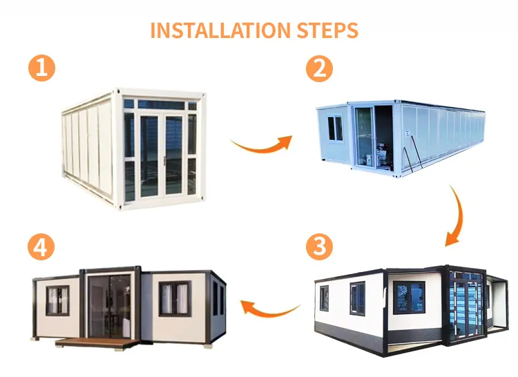Prefab Luxury Home Wall System Casa Prefabricada Modulare Expandable Container House