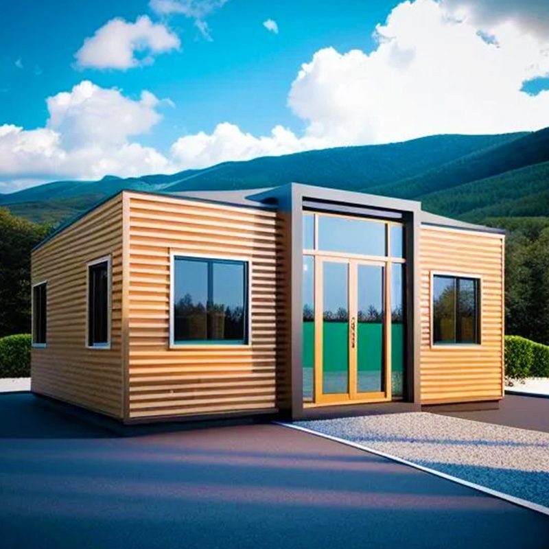 40ft Folding Container House Expandable Prefab Home Double Wing Luxury Build