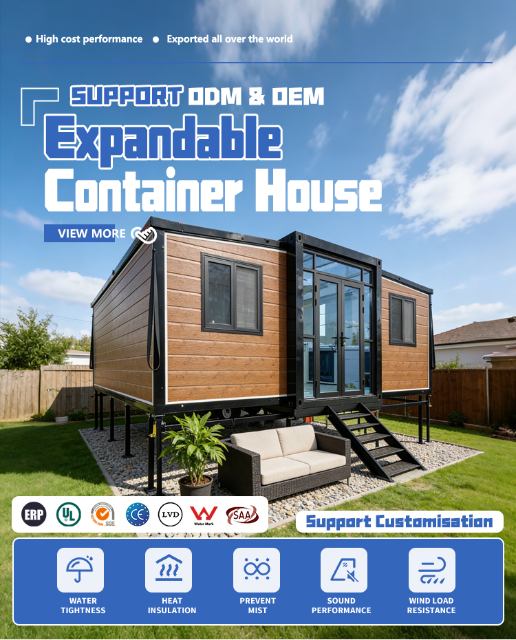 30ft Container House Prefab Modular Tiny House Modular Office Casa Prefabricada Expandable Container House Prefabricated House