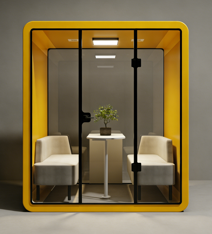 Modern Aluminum Foldable Outdoor Gym Soundproof Booth Privacy Telephone Booth Mobile Recording Cabins Portable Acoustic Silent