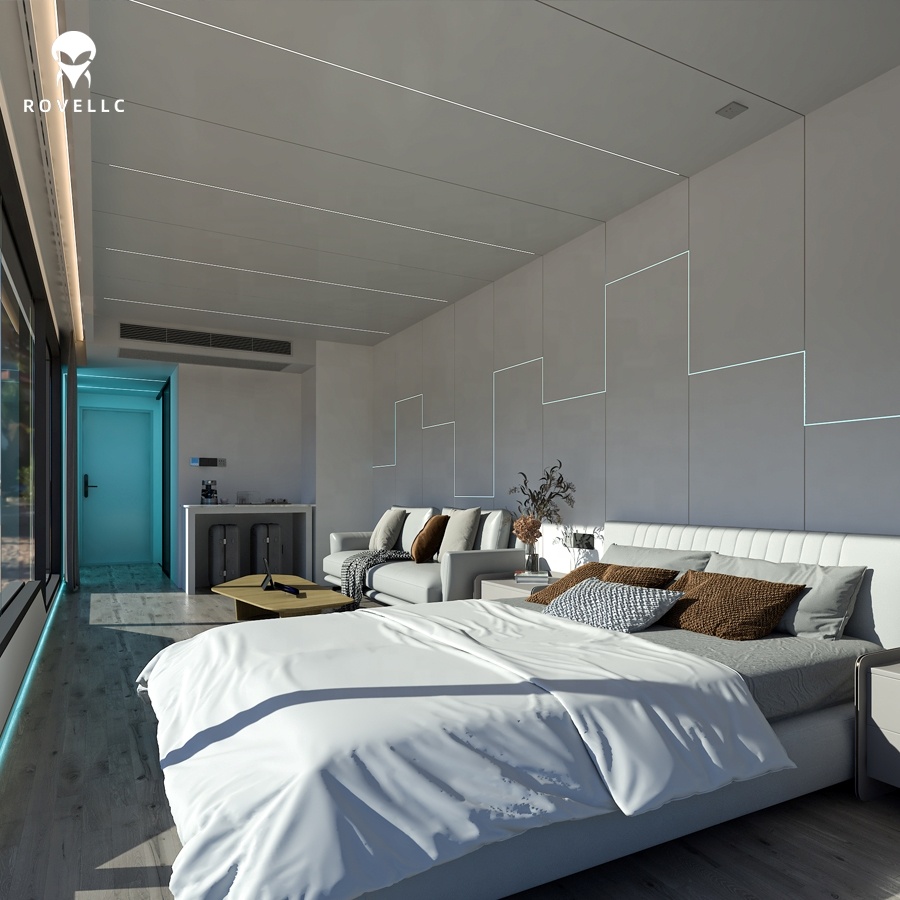 ROVELLC Premium Prefab Modular Steel Capsule Home Expandable 2-Bedroom Tiny House Modern Design for Warranty for Hotels Eco