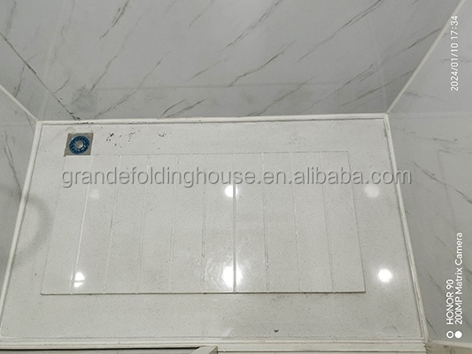 Marble bathroom flooring