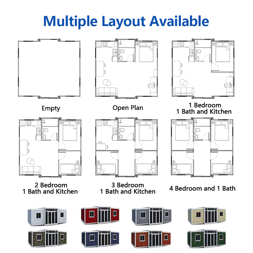 Quick Build Turnkey Project Earthquake Resistant Expandable Emergency Shelter Building Container House