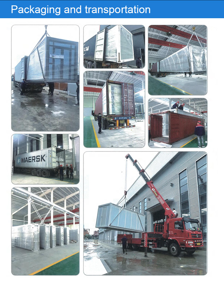 Double Wing Expandable 40ft Contemporary Sandwich Panel Container House Mobile Classroom with Teacher Housing