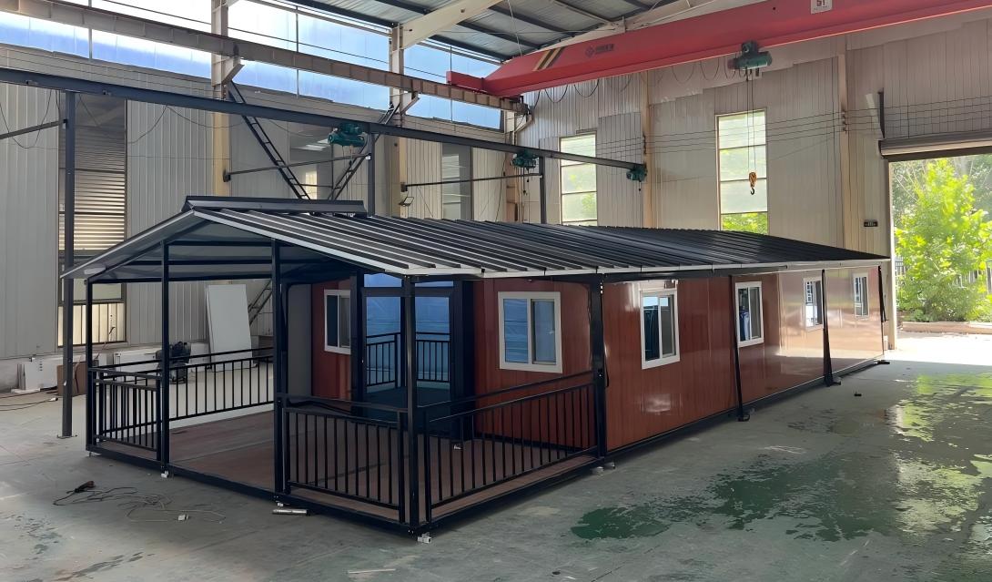 Expandable Breathable Steel Container-Mounted Movable House for Office Building and Apartment Use