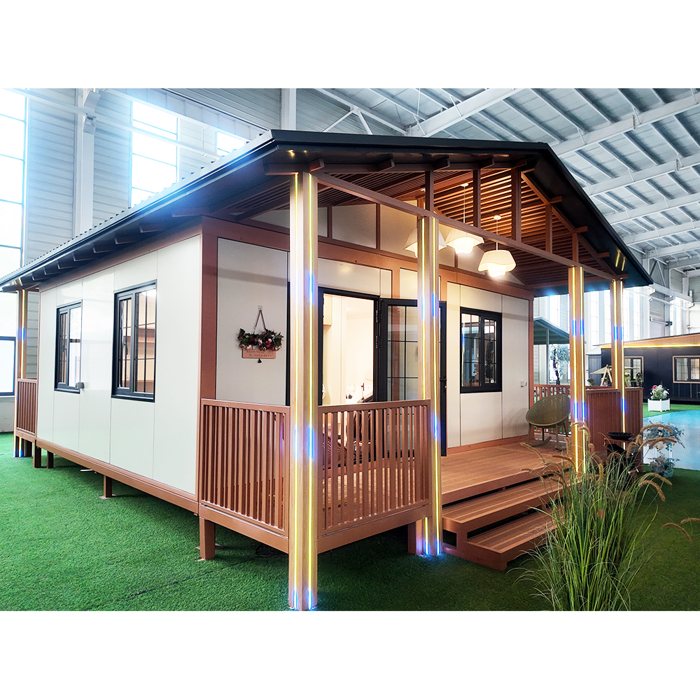 Expandable Container Villa Portable Folding Prefab House Steel Structure Hotel Resort Campsite Terrace Roof