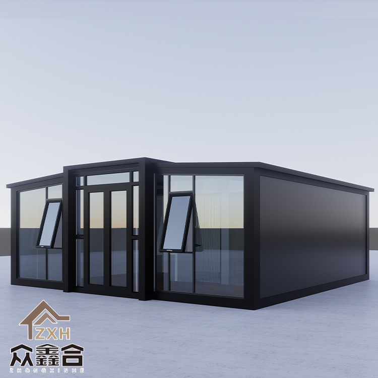 Expandable Steel Folding Container House 3 Bedroom Tiny Home 20ft Foldable Prefab Office House