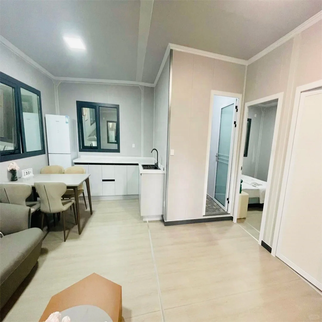 Fully Furnished Prefab Moisture Proof Expandable Container House With Glass Wall For Tiny House