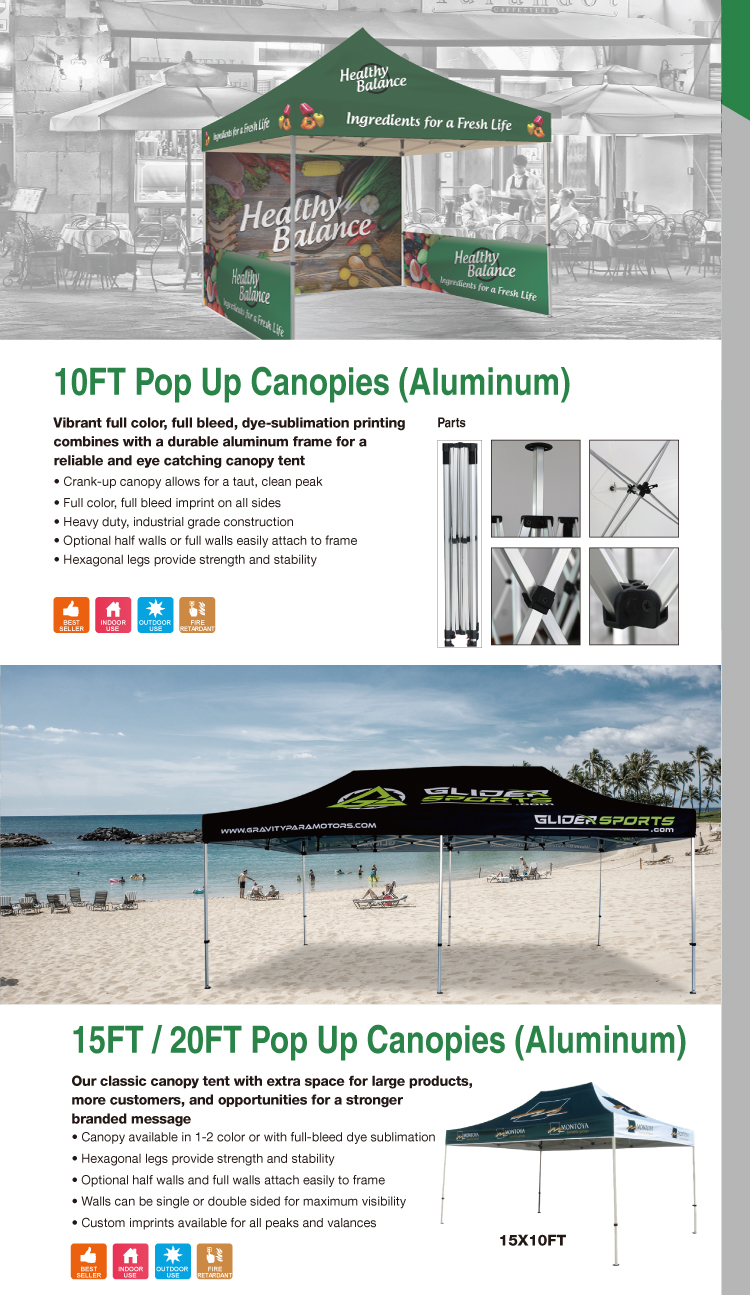 UV Waterproof Fire Resistant Pop up Sport Canopy Tent Gazebo