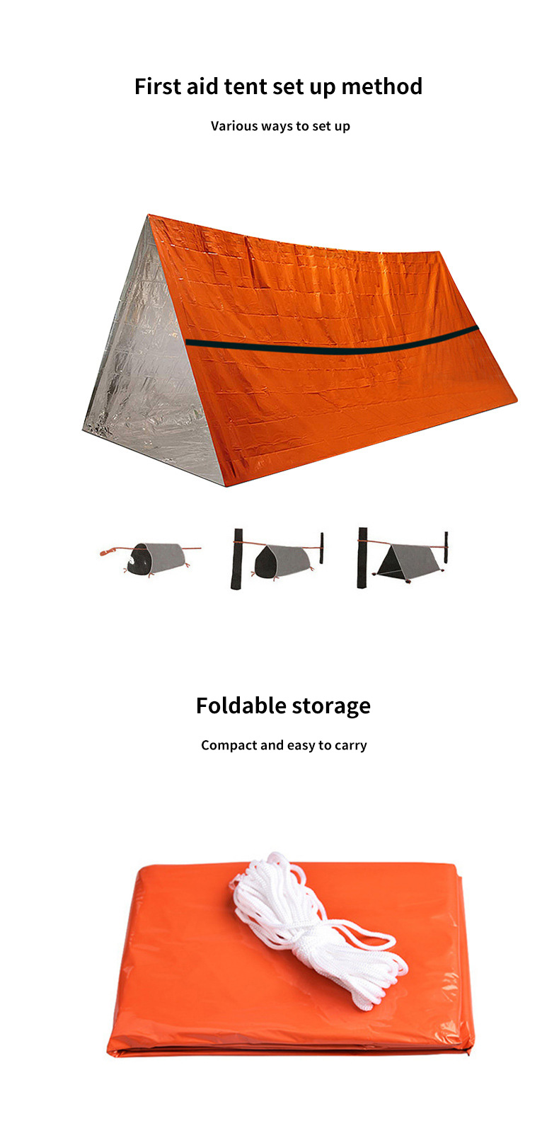 Emergency Tent Survival Kit Application