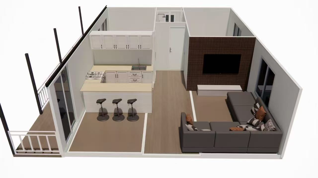 Customized Prefab Movable Expandable Modern Container House 2 3 4 Bedrooms Ready Use Hot Sale Office Buildings Schools Apartment