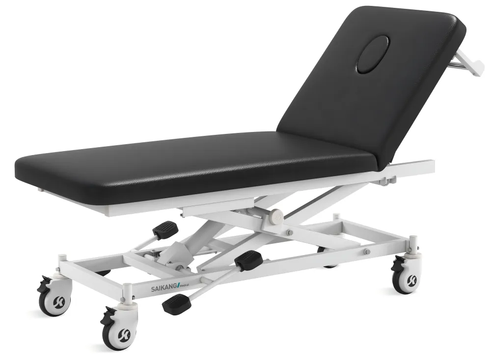 X14 Hydraulic Multifunction Adjustable Stainless Steel Medical Exam Bed Hospital Examination Table Manufacturers