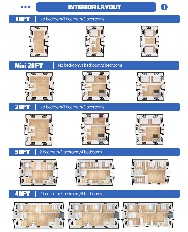 30ft Container House Prefab Modular Tiny House Modular Office Casa Prefabricada Expandable Container House Prefabricated House