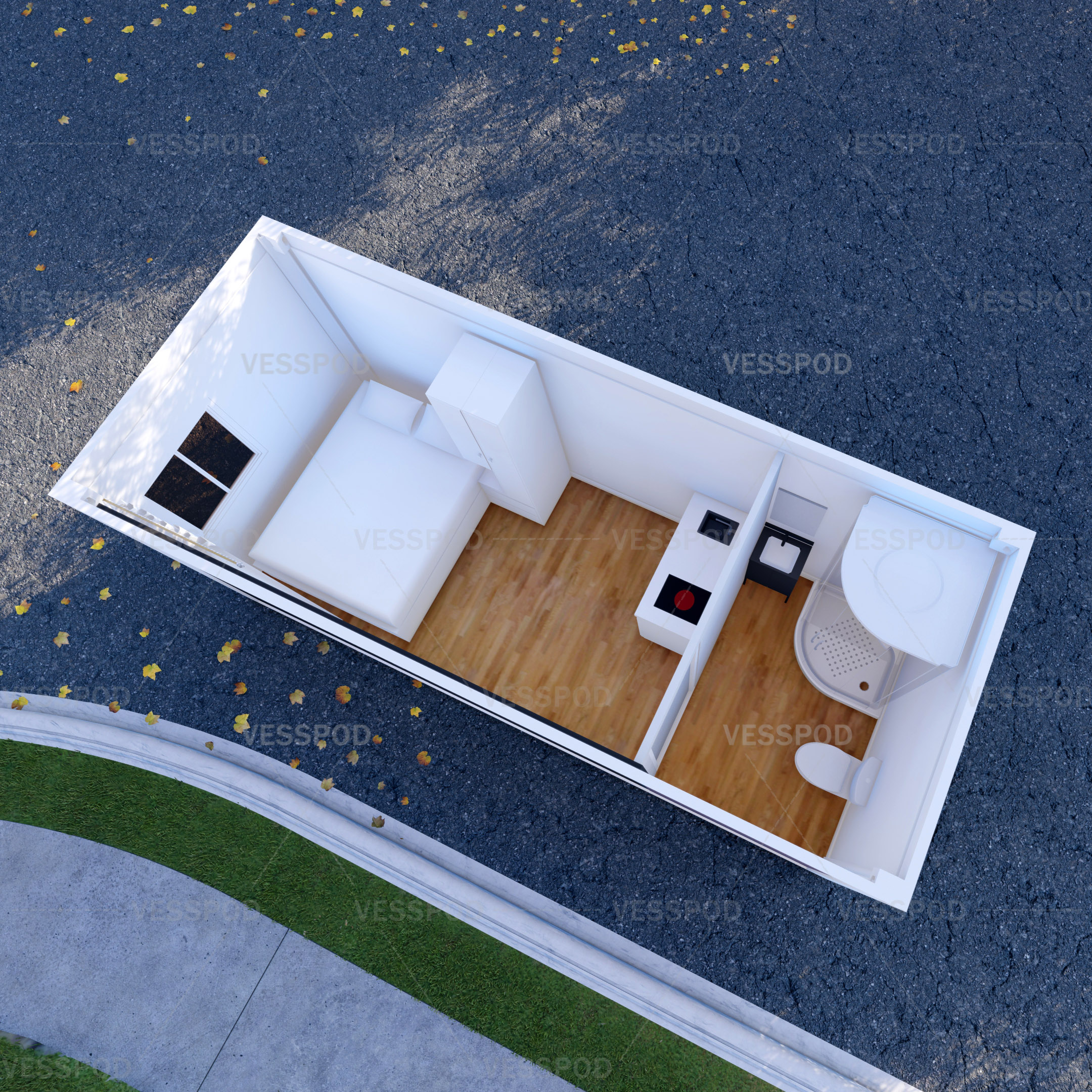 2-Story Fast-Assembled Steel Prefabricated Office Container House Expandable and Made of Sandwich Panel for Villa Building