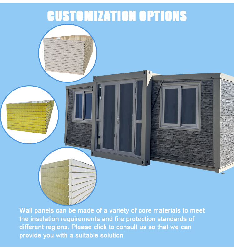 Folding House Expandable Modular Home 20ft 30ft 40ft Prefab House Australia Expandable Container House Home Office