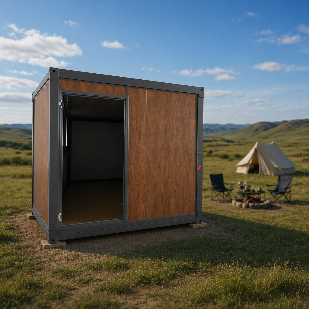 Foldable Container House Prefab Fold Out Quick Installation Detachable Fold Container Cabin for Camping Dormitory Office