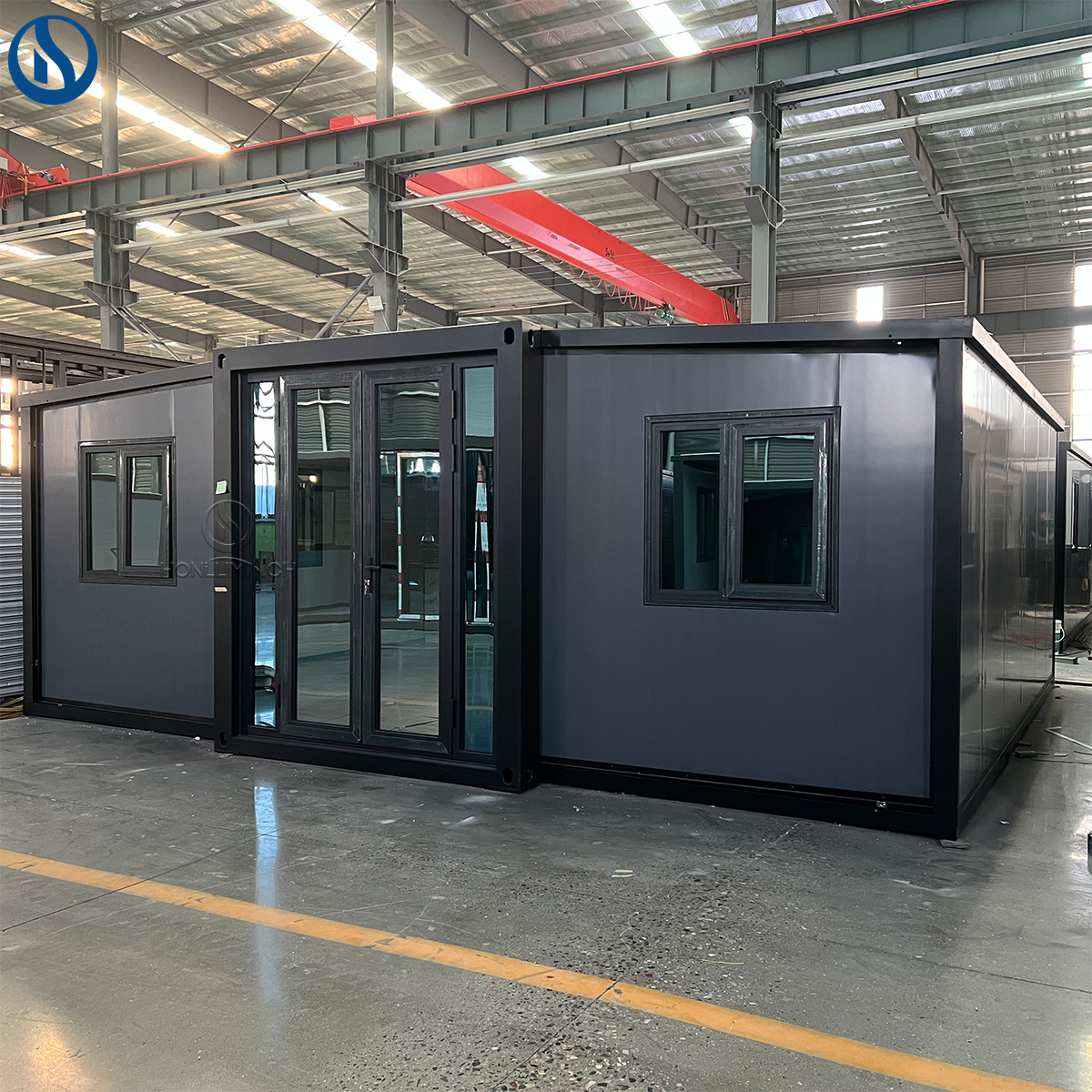 China-made 2-5 Bedroom Prefabricated Houses, Prefabricated Modular Houses, Expandable Container Houses