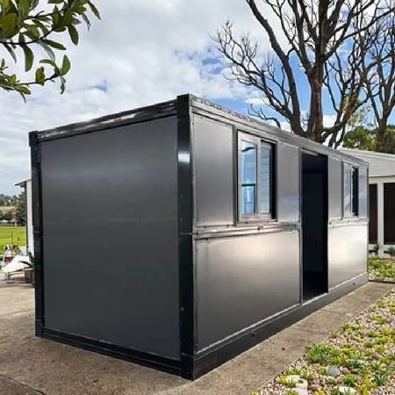 Folding container home exterior