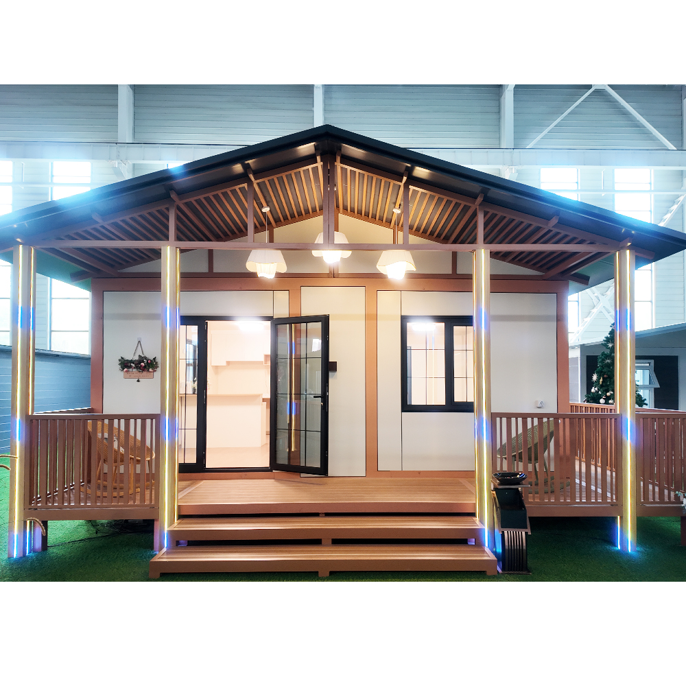 Expandable Container Villa Portable Folding Prefab House Steel Structure Hotel Resort Campsite Terrace Roof