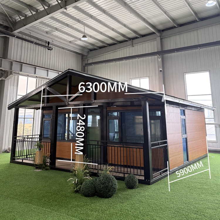 20 ft Double Wing Expansion Low-cost Container House Mobile Room Outdoor Temporary Folding Room Emergency Rescue Expandable