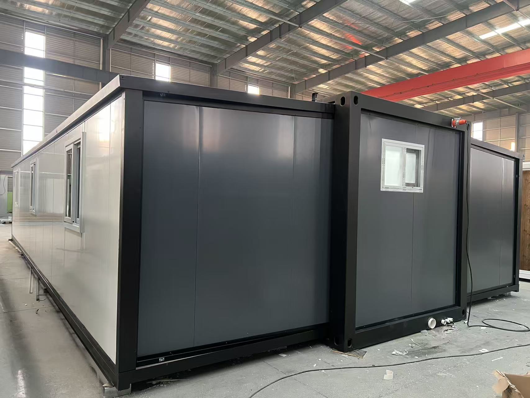 Expandable container house setup step 3