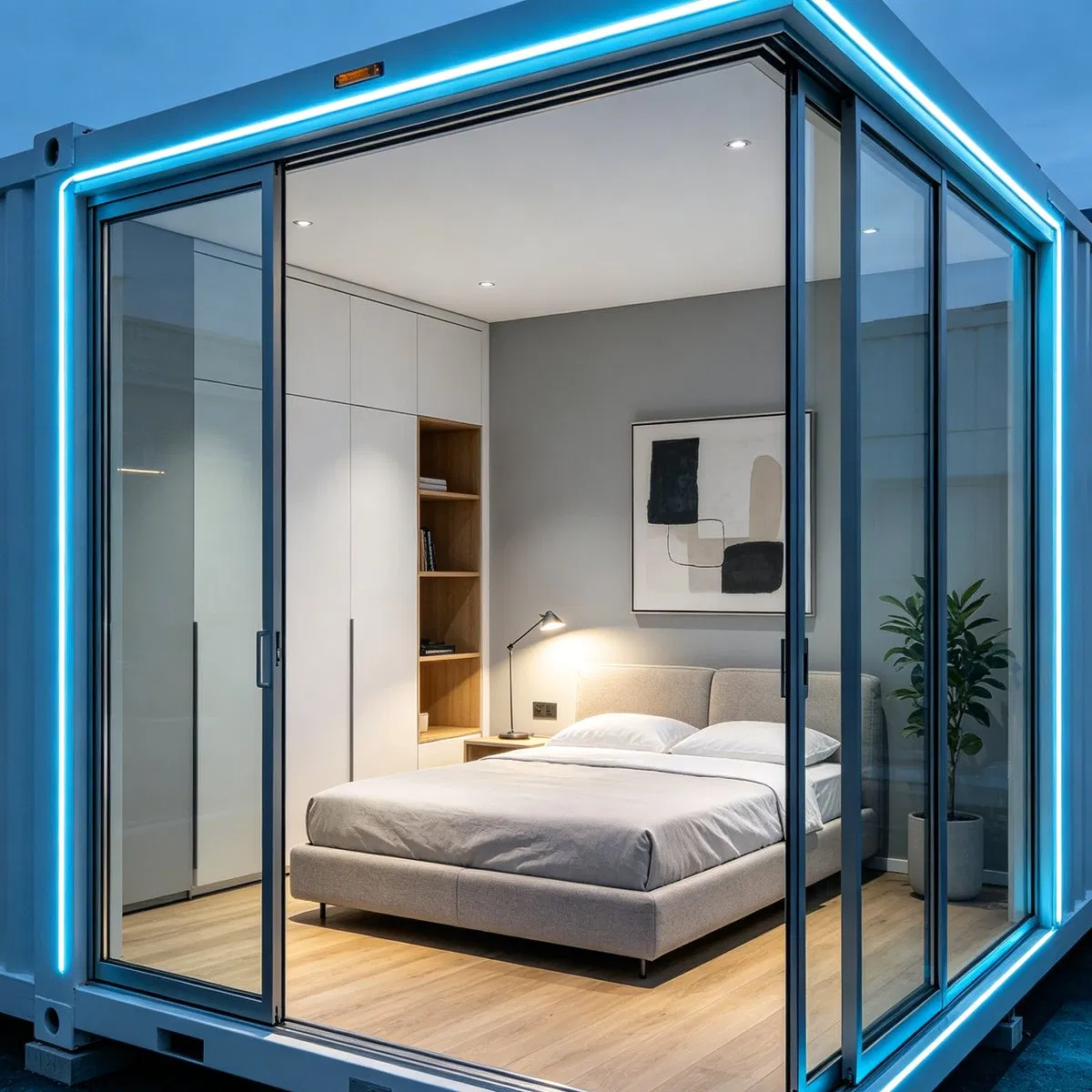 Low Cost Prefab Villa House Expandable Prefabricated Container House Bathroom Luxury Movable House RV Motorhome
