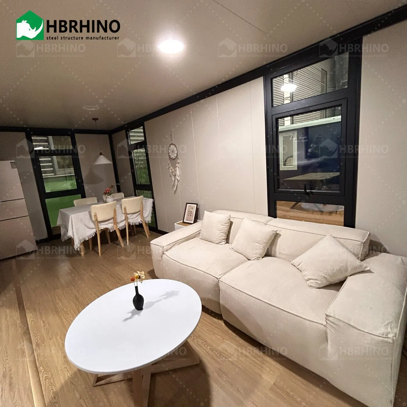 Fabricated Luxury 20FT Steel Prefab House Expandable Telescopic Cabin Roll - out Container Luxury Living Prefab 20FT Accommodation