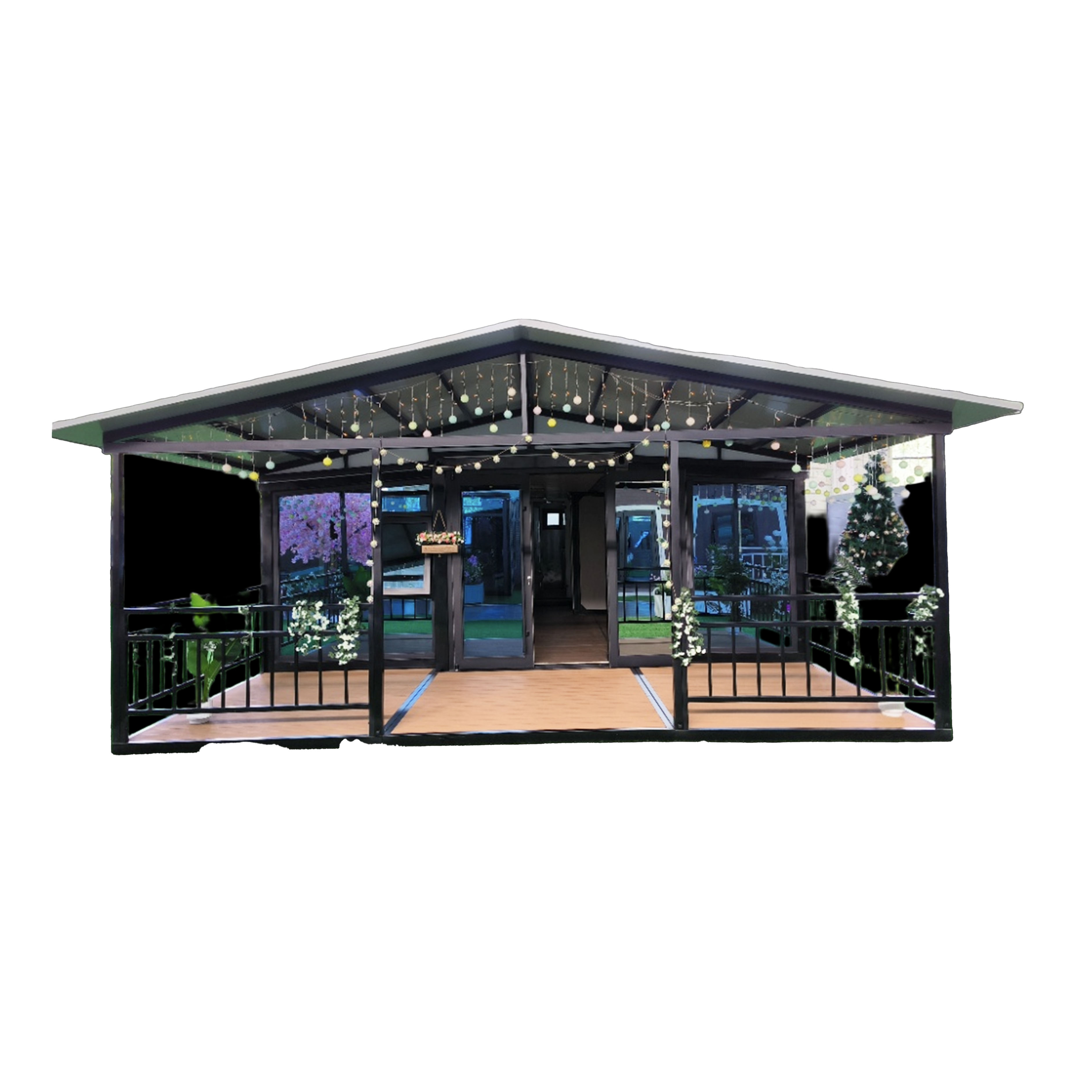 Quick Assembly 20ft Expandable Container House Temporary Classrooms for Schools Office Sandwich Steel Material for Villas Hotels