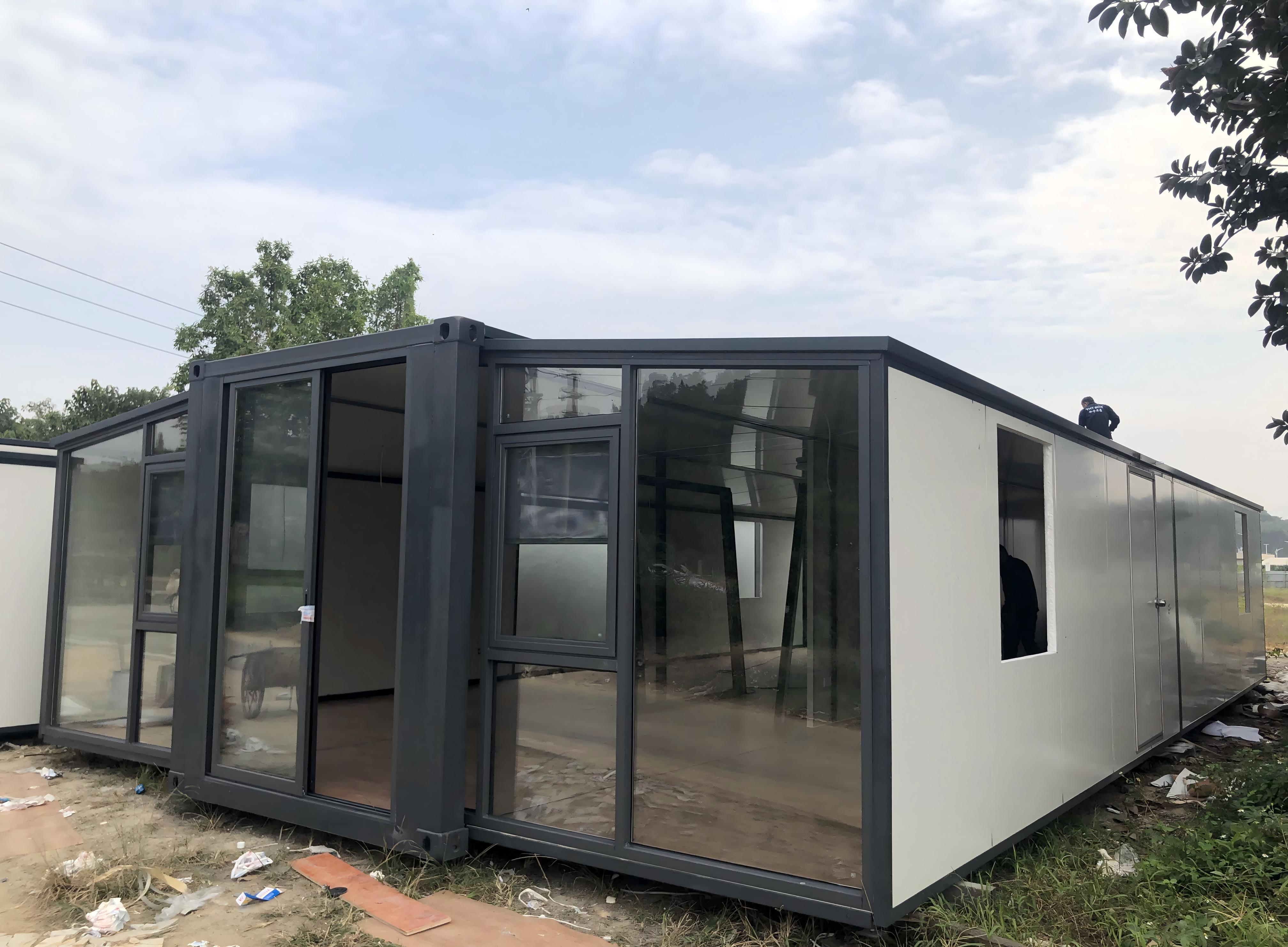 Expandable Breathable Steel Container-Mounted Movable House for Office Building and Apartment Use