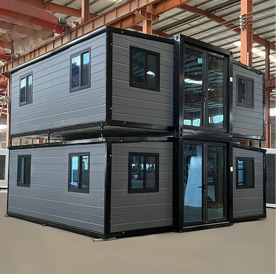 Luxury 2 Floors Casa Prefabricated Modular Tiny Homes Modern Folding Prefab Expandable Container House 20ft 40ft 2 3 4 Bedroom