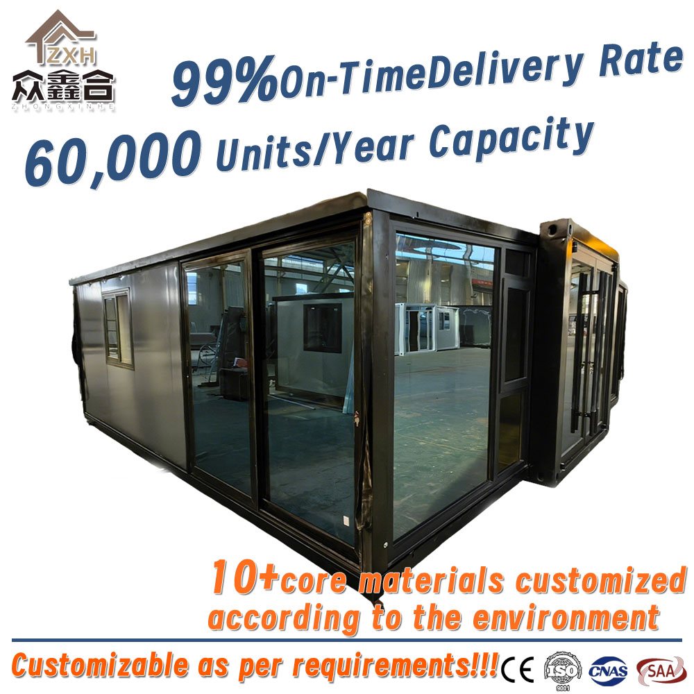 Quick Build Double-wing Expandable Container House Emergency Shelter Temporary Residence Modular Mobile Home