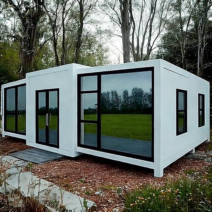 Light Steel Structure Prefabricated 20ft 40ft Expandable Container House 2 3 4 Bedroom Folding Prefab Foldable Mobile Tiny Home