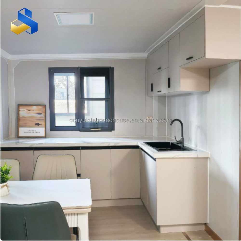 Luxury 20ft Expandable Container House Prefab Villa with Kitchen and Bathroom for Hotels Made From Sandwich Panel Material