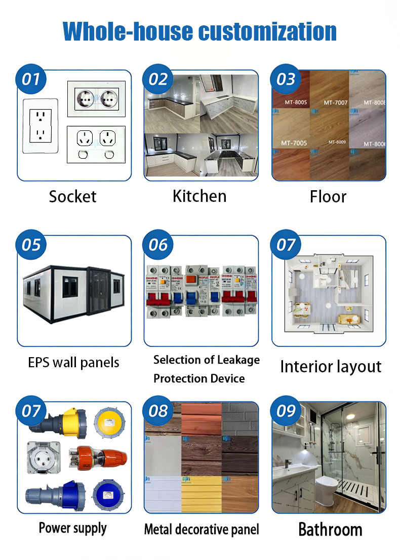 Insulated 20Ft 40Ft Container Expandable Prefabricated House 2 3 4 5 Bedroom for Sale Prefab Luxury Portable Home Casa Portable