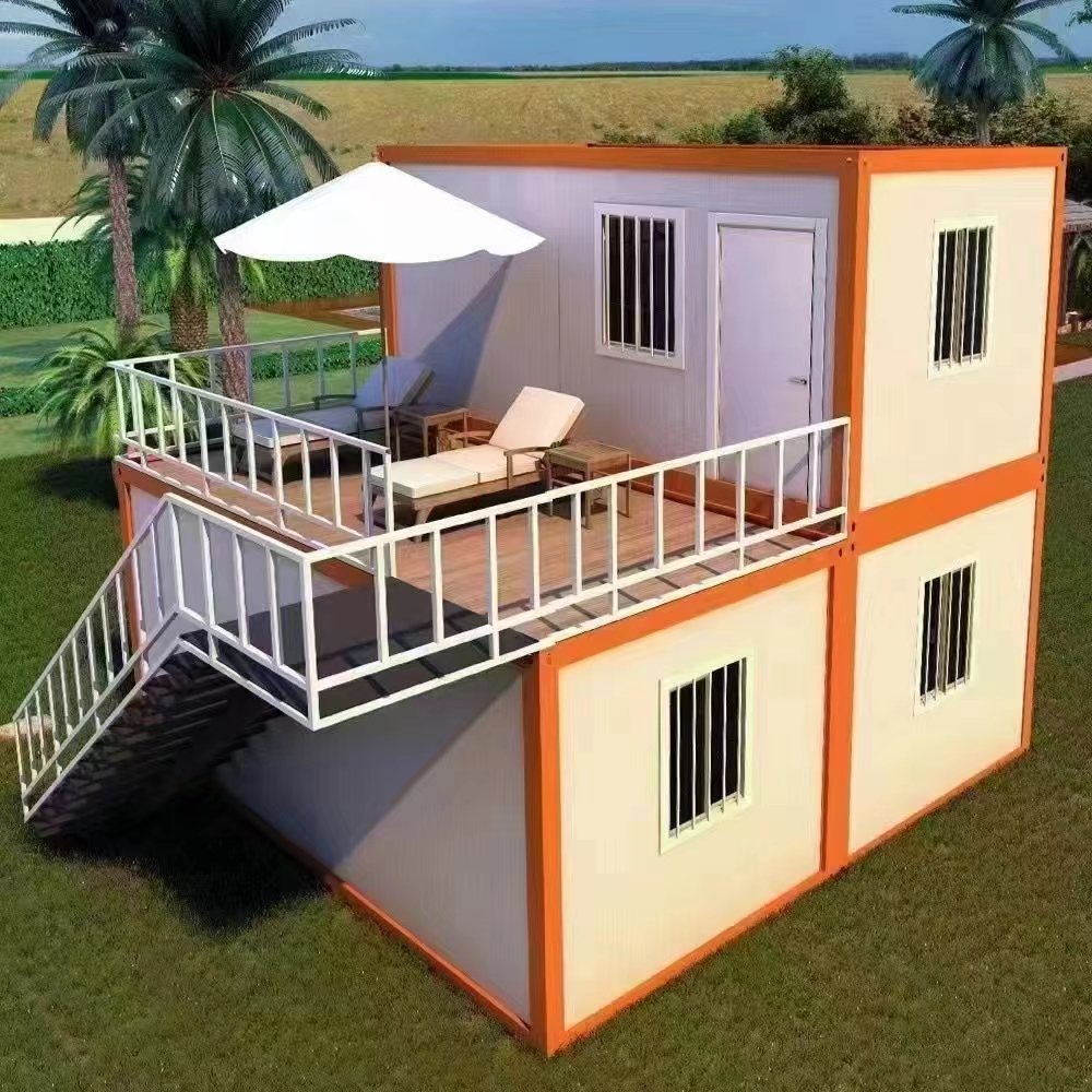 DYCE3 Easily Assembled Steel Structure Platform Double Roof Prefab Expandable Mobile Container House Portable Contemporary