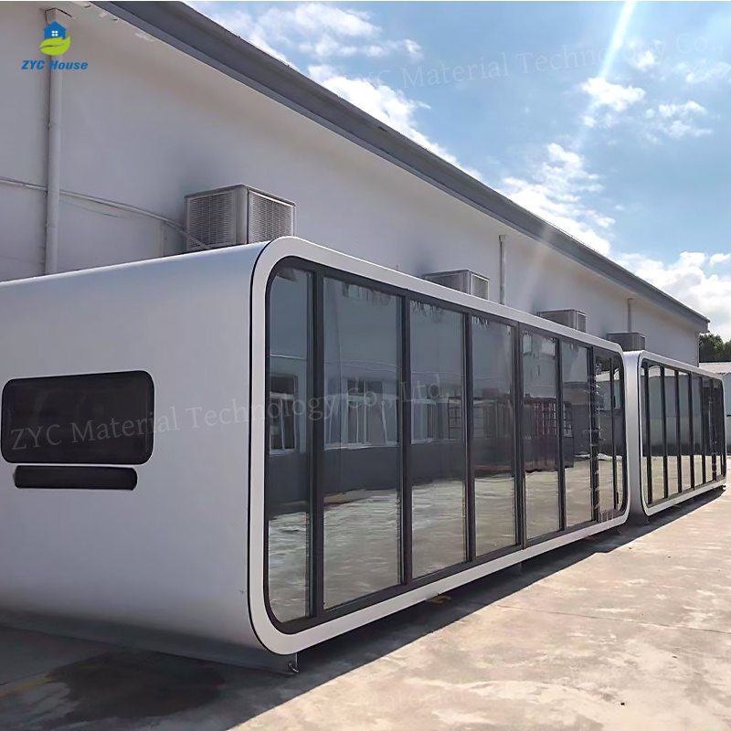Prefab Luxury Modular Living Room Container Homes Space Capsule House Mobile Camping Sleep Capsule Apple Cabin For Hotel