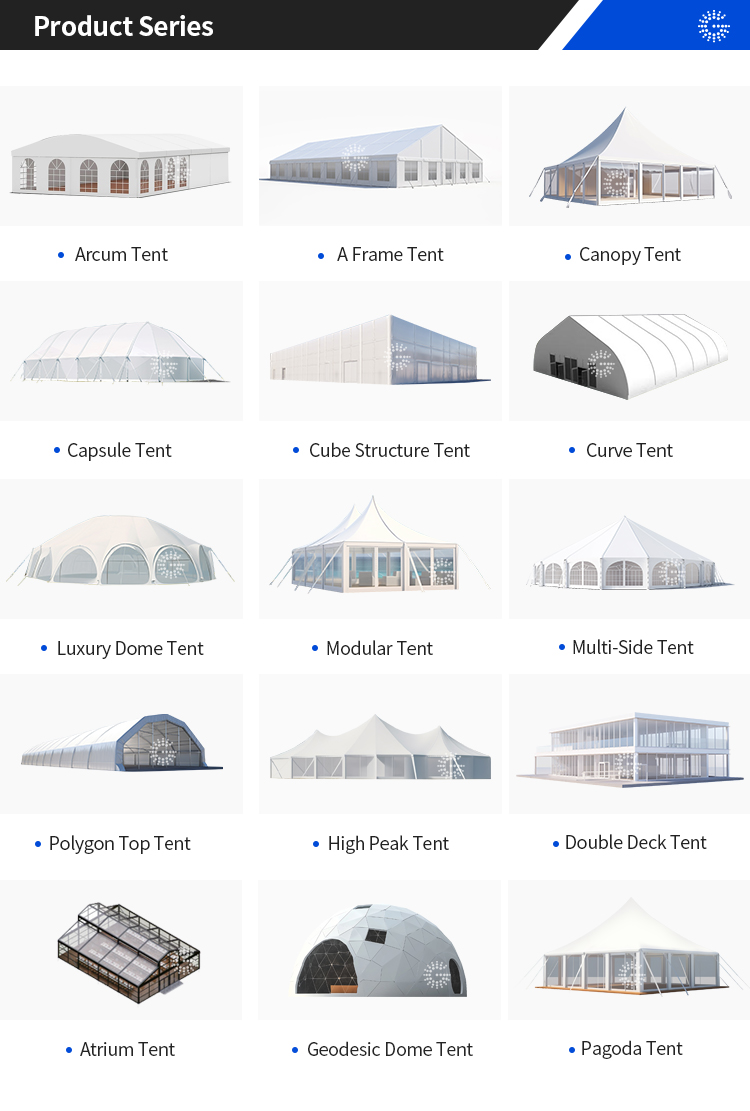 Aluminium alloy tent components assembly