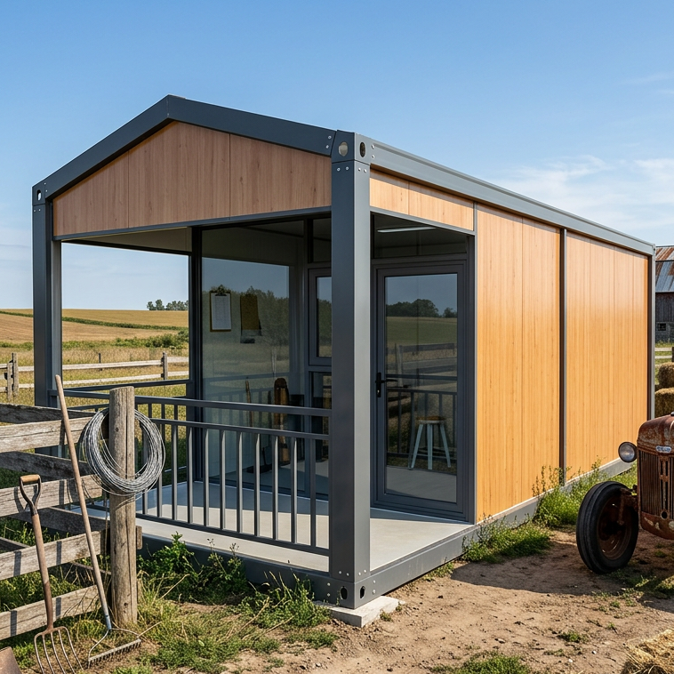 Customized Winter-proof Modular Detachable Container House For Farm And Rural With Easy Assemble