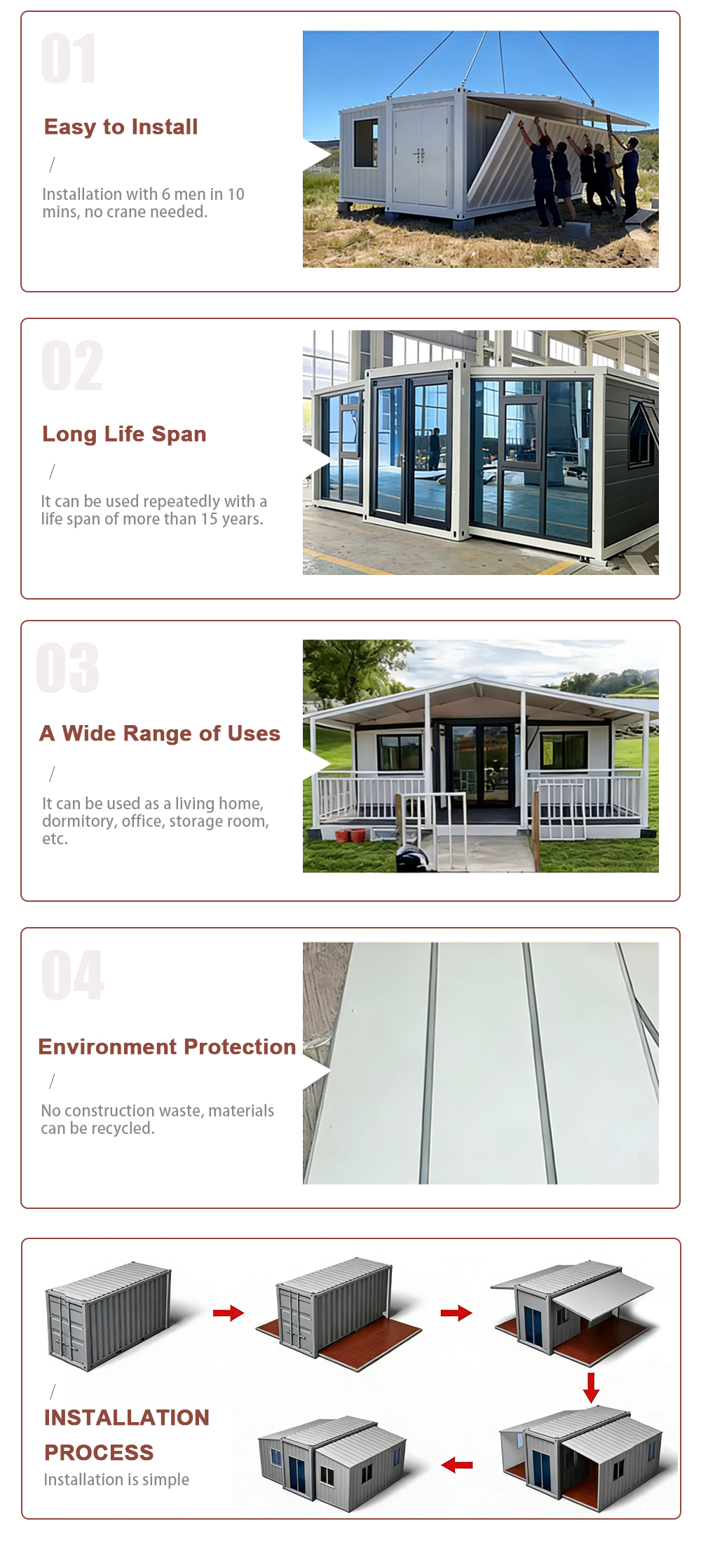 Prefabricated modular mobile home detail view 3