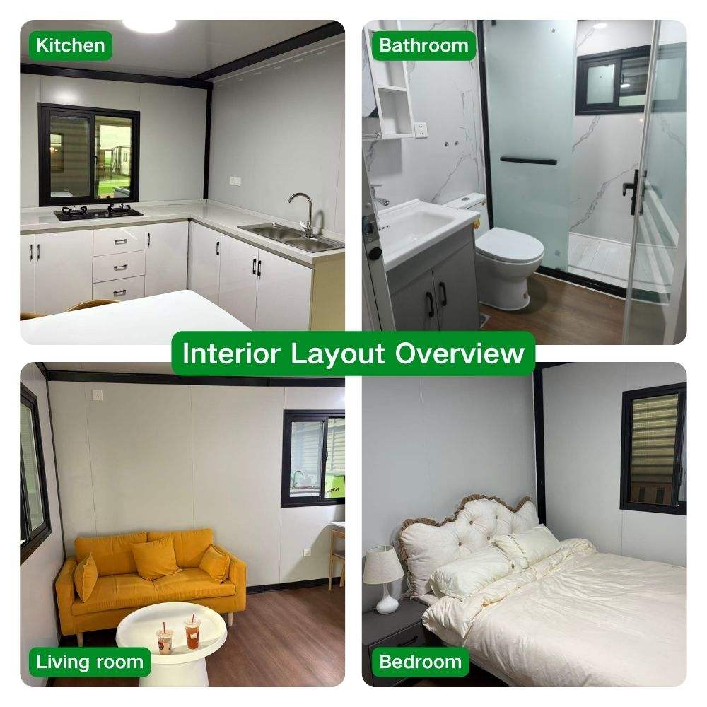 40ft 3 Bedroom with Bathroom Kitchen Prefab Container Cottage House