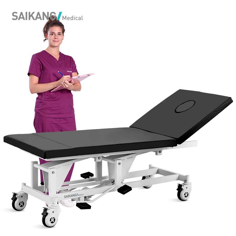 X14 Hydraulic Multifunction Adjustable Stainless Steel Medical Exam Bed Hospital Examination Table Manufacturers