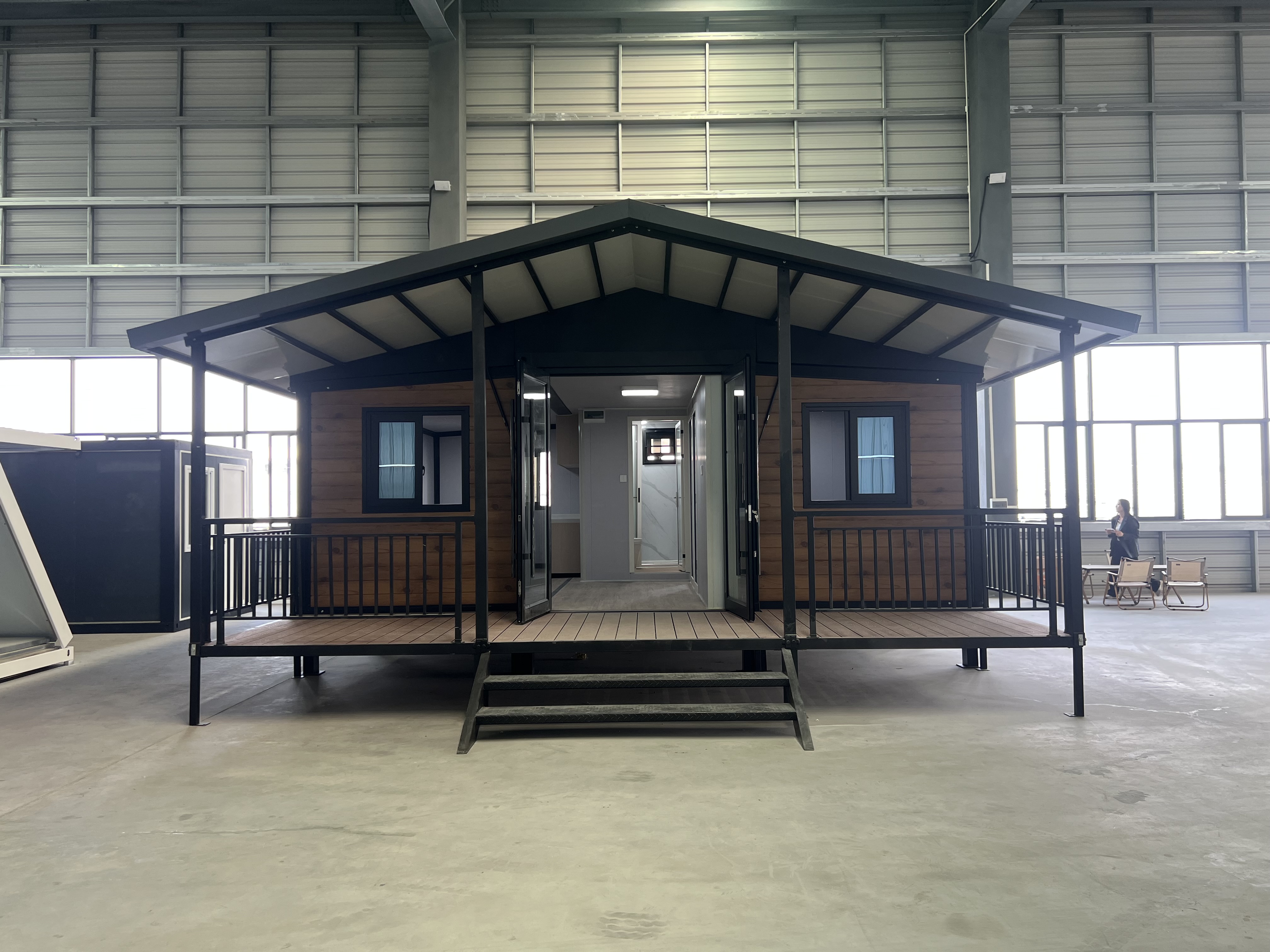 20ft Luxury Expandable Steel Container House Modular Prefab Tiny Home Portable Cabin for Apartment Office Building Backyard