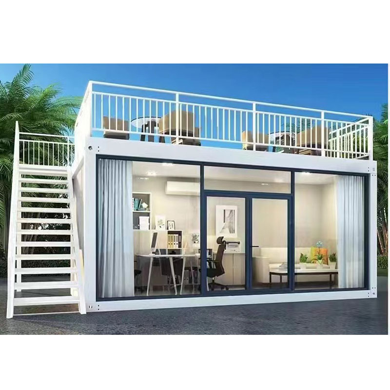 DYCE3 Easily Assembled Steel Structure Platform Double Roof Prefab Expandable Mobile Container House Portable Contemporary
