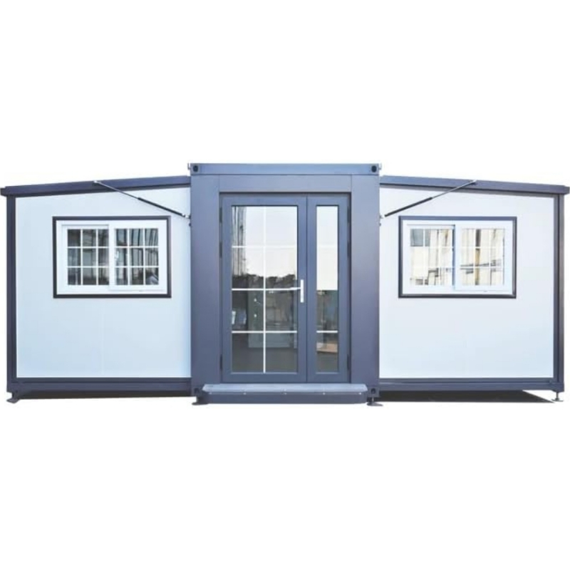 Luxury Prefab Tiny Mobile Steel Structure Modern Foldable Modular Prefabricated Portable Expandable Container Houses with Bedrooms Balcony Solar Energy Homes