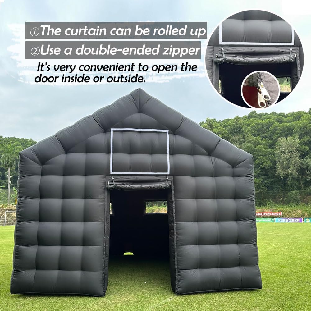 Giant Inflatable Cube Disco Tent With Oxford Cloth Electric Pump Portable Night Club Mobile Party Pavilion For Backyard Events