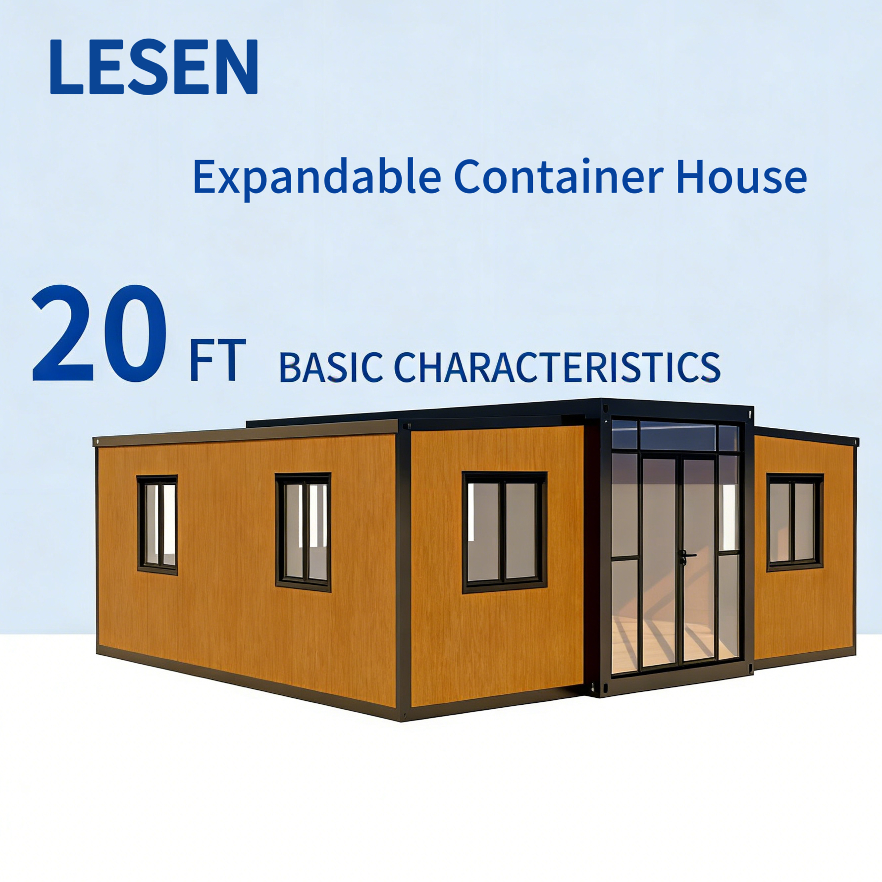 Expandable Foldable Container Homestay Prefab Integrated House for Export Modular Mobile Cabin for Camping &amp; Resort